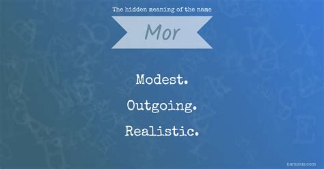 mor meaning.